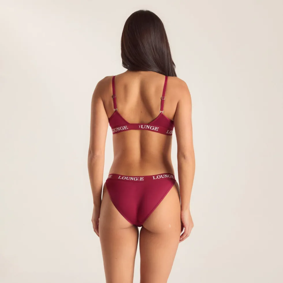 Bamboo Triangle Soutien-Gorge - Bordeaux