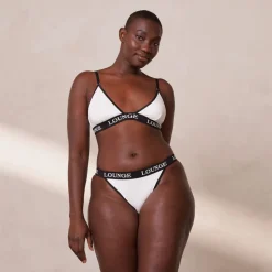 Bamboo Triangle Soutien-Gorge et String/Culotte Ensemble - Blanc