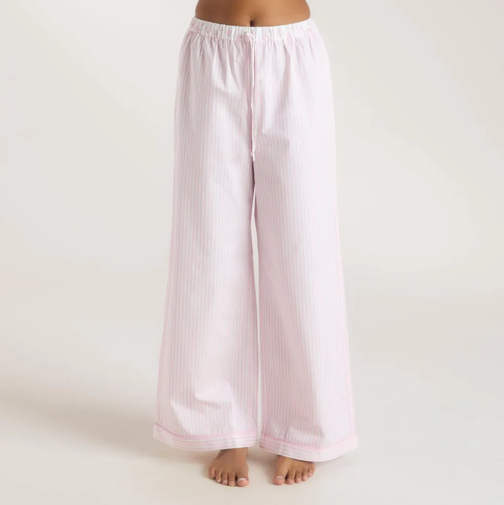 Bas de Pyjama Bloom & Stripe - Rose