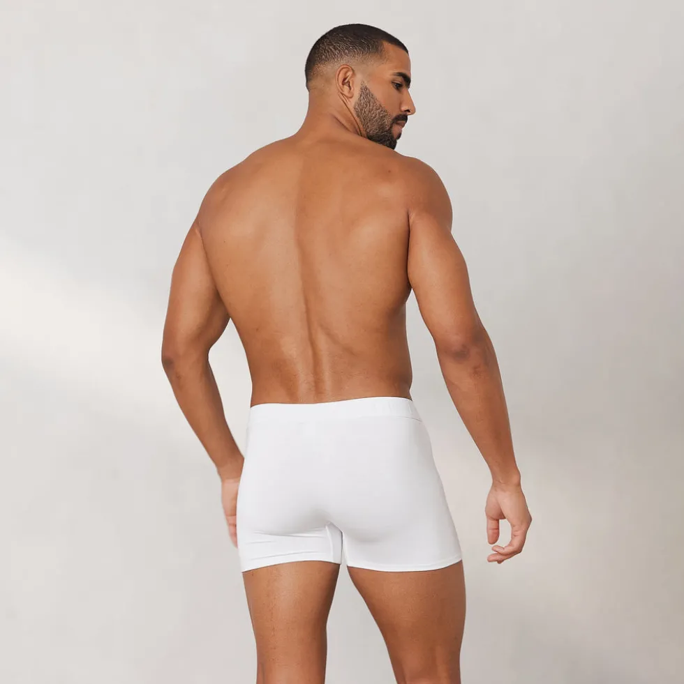 Boxers Luxe pour Homme (pack de 3) - Blanc