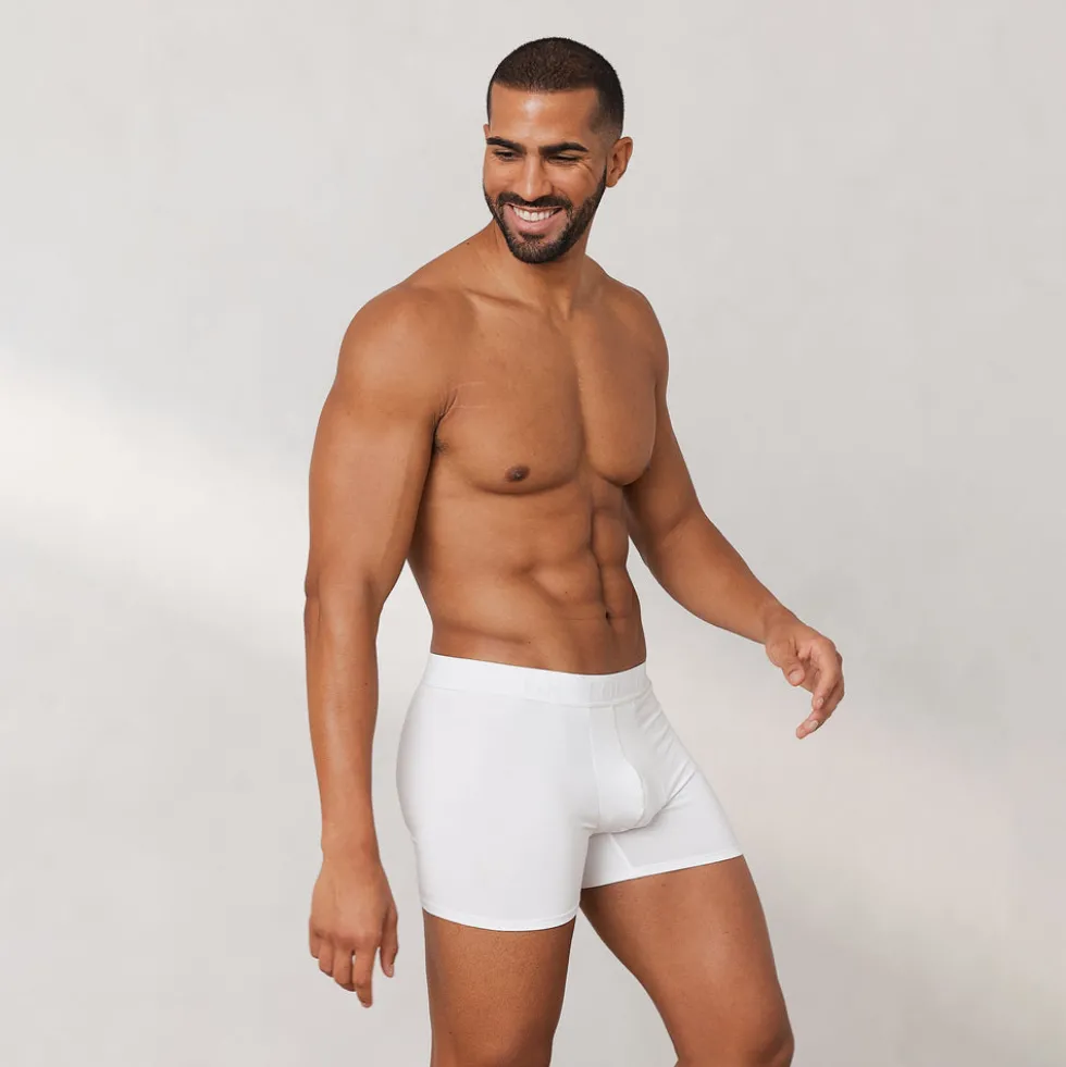 Boxers Luxe pour Homme (pack de 3) - Blanc