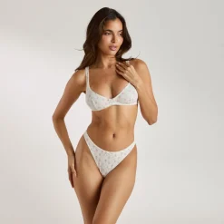 Brassière en Pointelle - Ivoire Floral