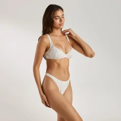 Brassière en Pointelle - Ivoire Floral