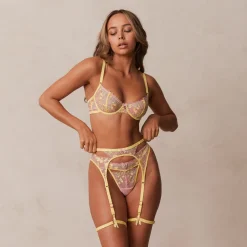 Cassia Intimates Ensemble - Jaune citron