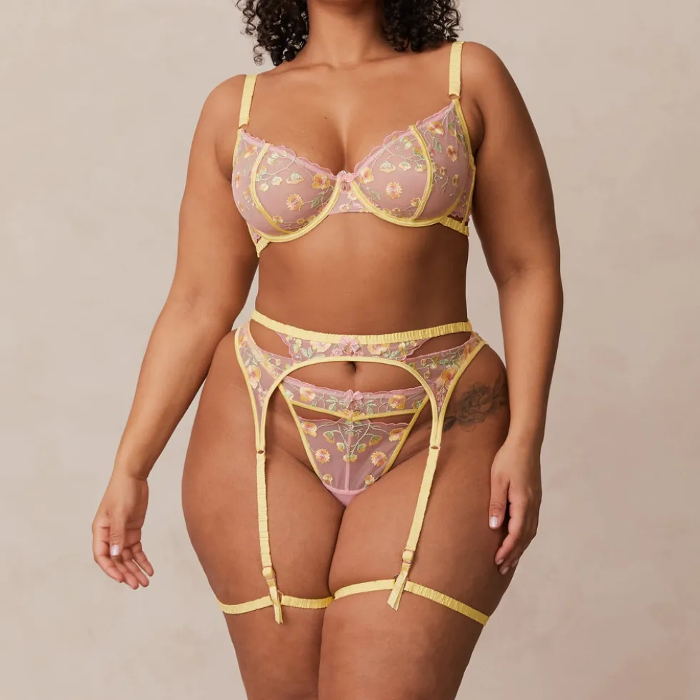 Cassia Intimates Ensemble - Jaune citron