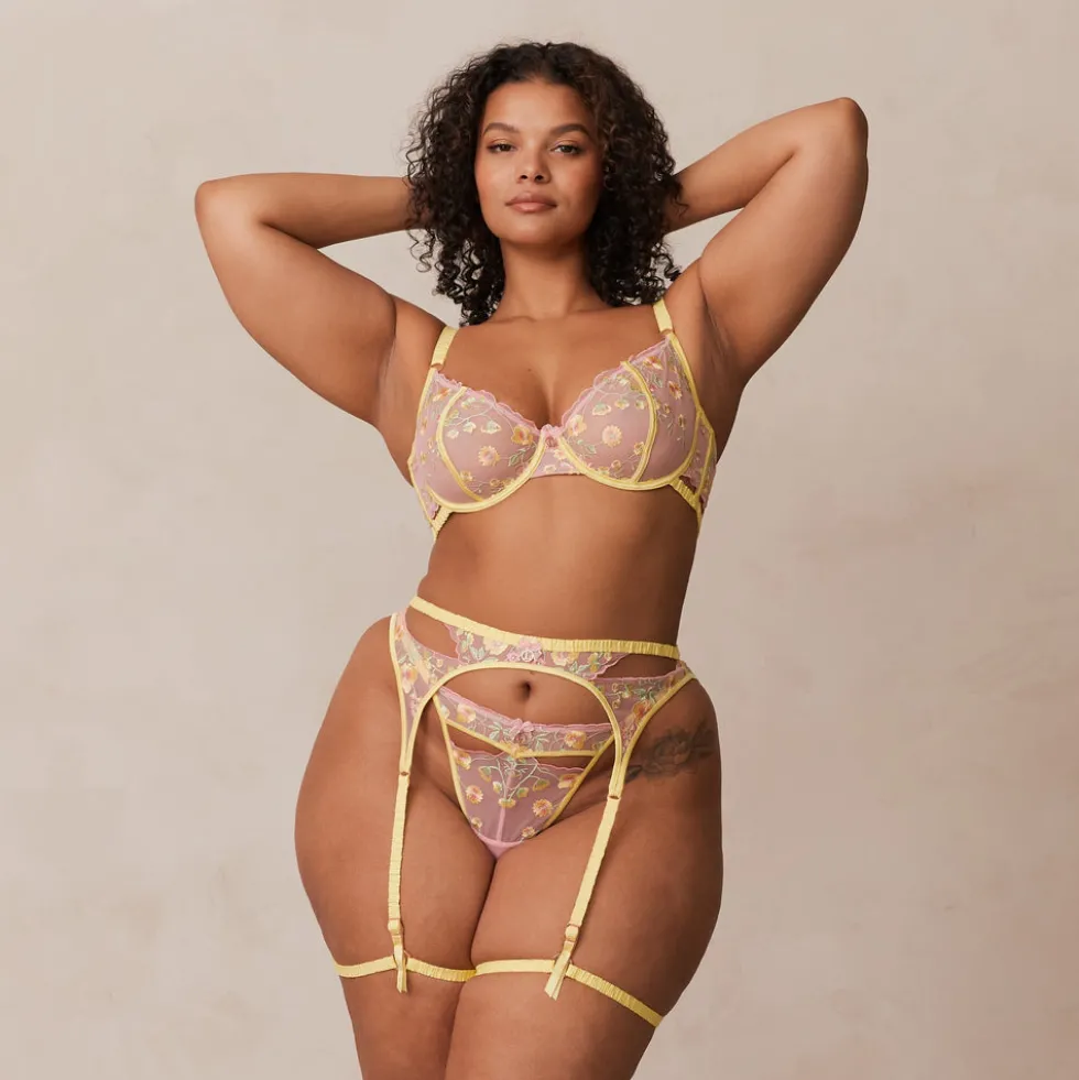 Cassia Intimates Ensemble - Jaune citron