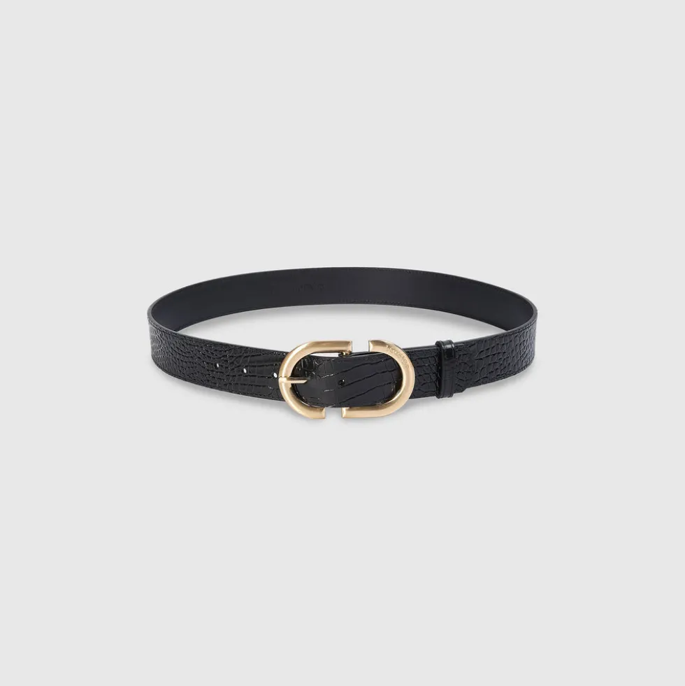 Ceinture à boucle - Noir
