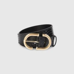 Ceinture à boucle - Noir