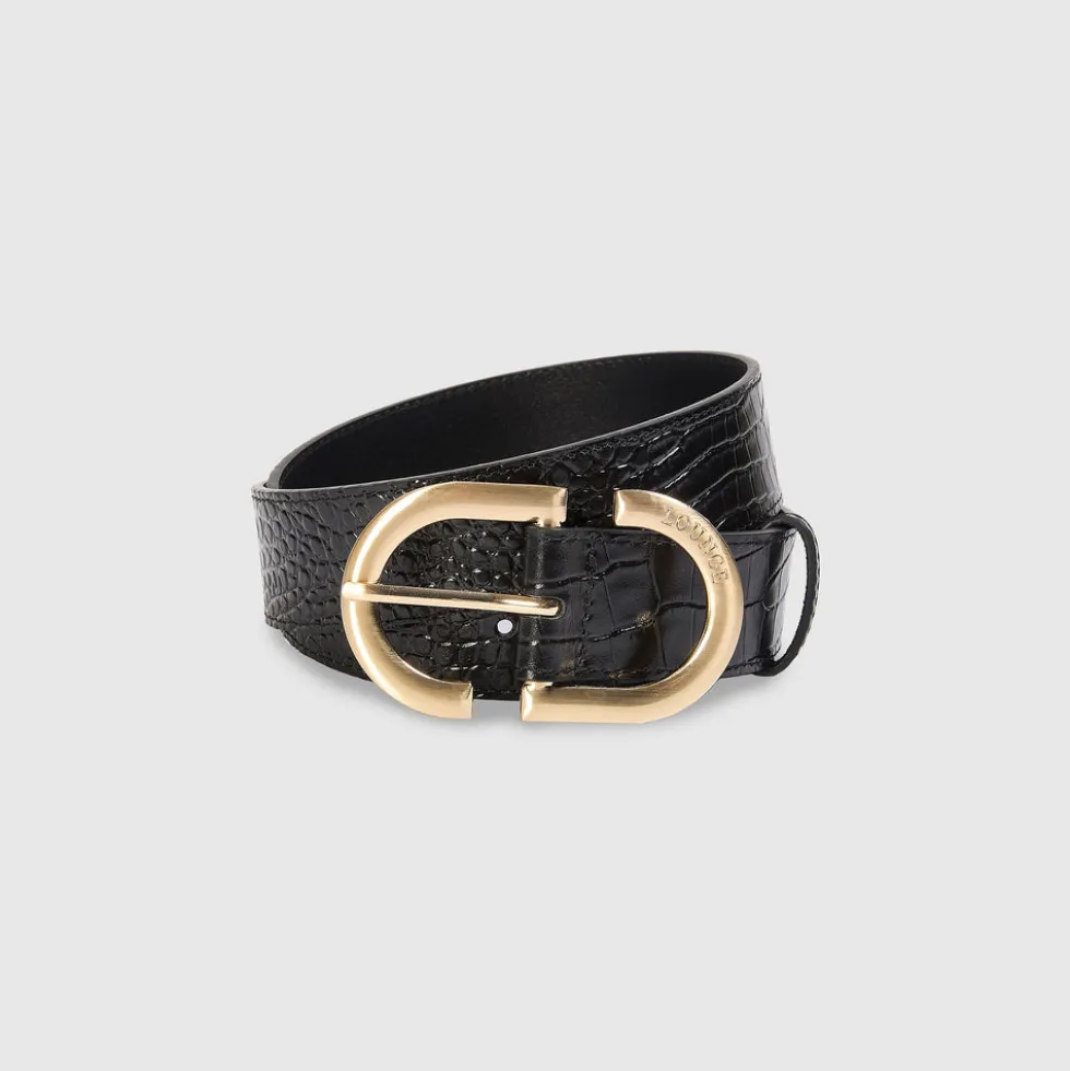 Ceinture à boucle - Noir