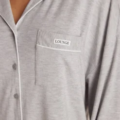 Chemise de Pyjama en Modal - Gris Chiné