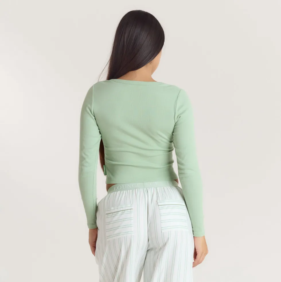 Chemise de Pyjama Henley Gui - Sauge