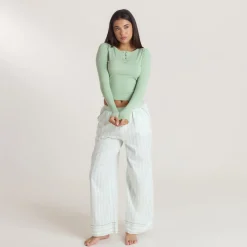 Chemise de Pyjama Henley Gui - Sauge