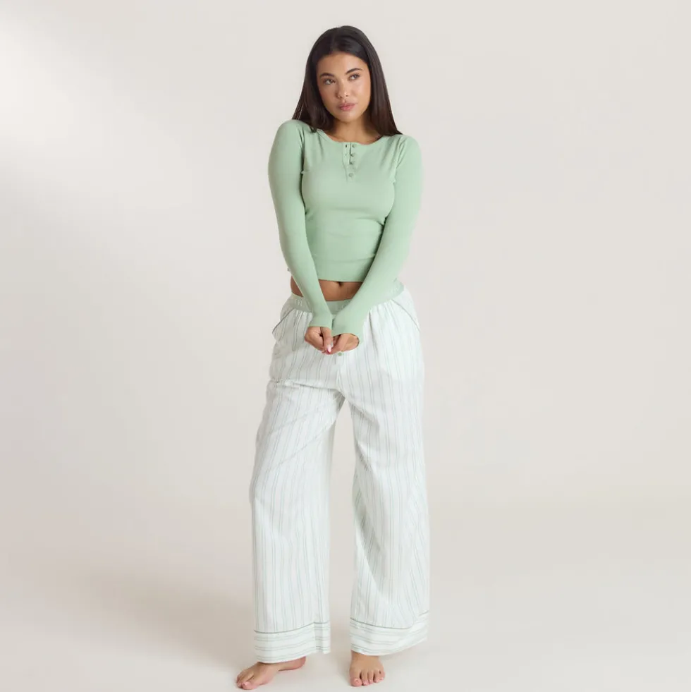 Chemise de Pyjama Henley Gui - Sauge