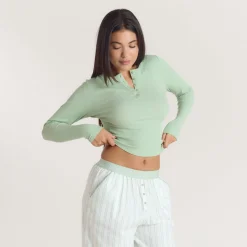 Chemise de Pyjama Henley Gui - Sauge