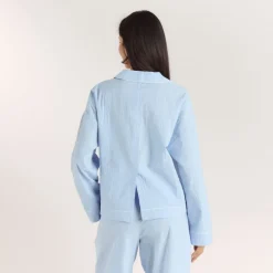 Chemise de Pyjama Texturée - Bleu