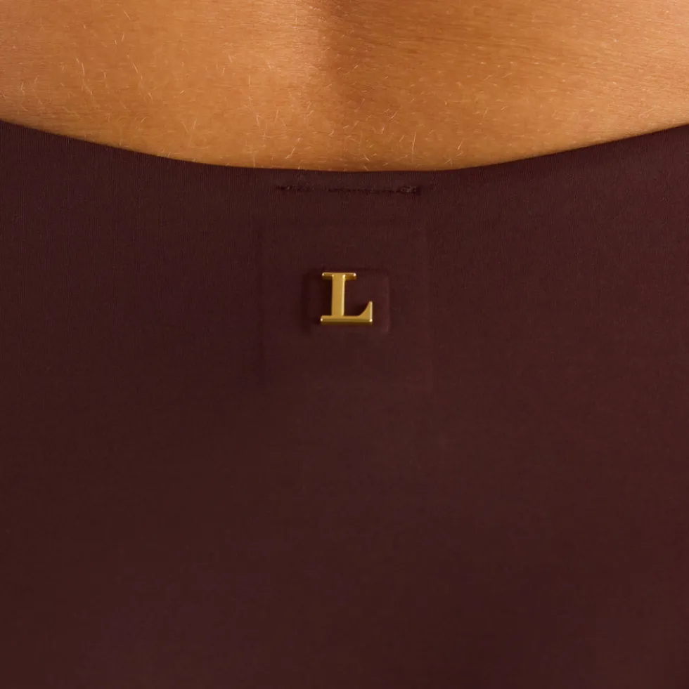 Culotte de Bikini Taille Haute Monaco - Chocolat