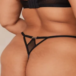 Flirt Balcony Soutien-Gorge et G-string/Culotte Ensemble - Noir