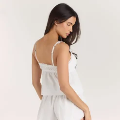 Haut de Pyjama Caraco - Blanc