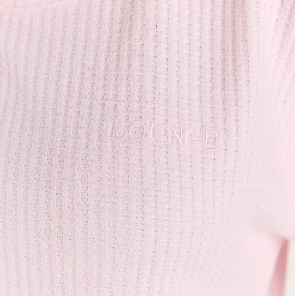 Haut de Pyjama Soft Waffle - Rose