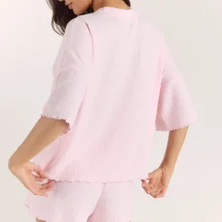 Haut de Pyjama Soft Waffle - Rose
