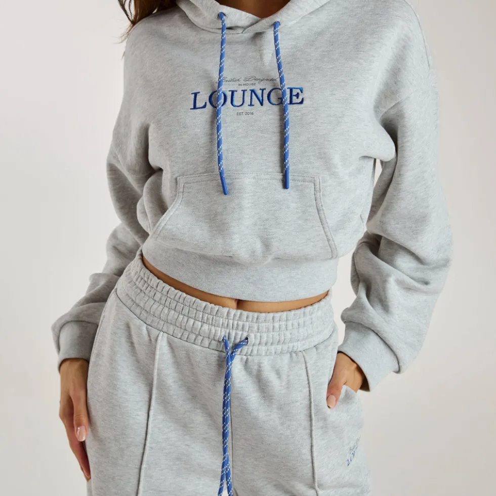 Jogging à Jambe Large - Gris chiné