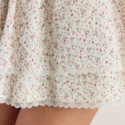 Jupe Double Épaisseur - Rose Florale