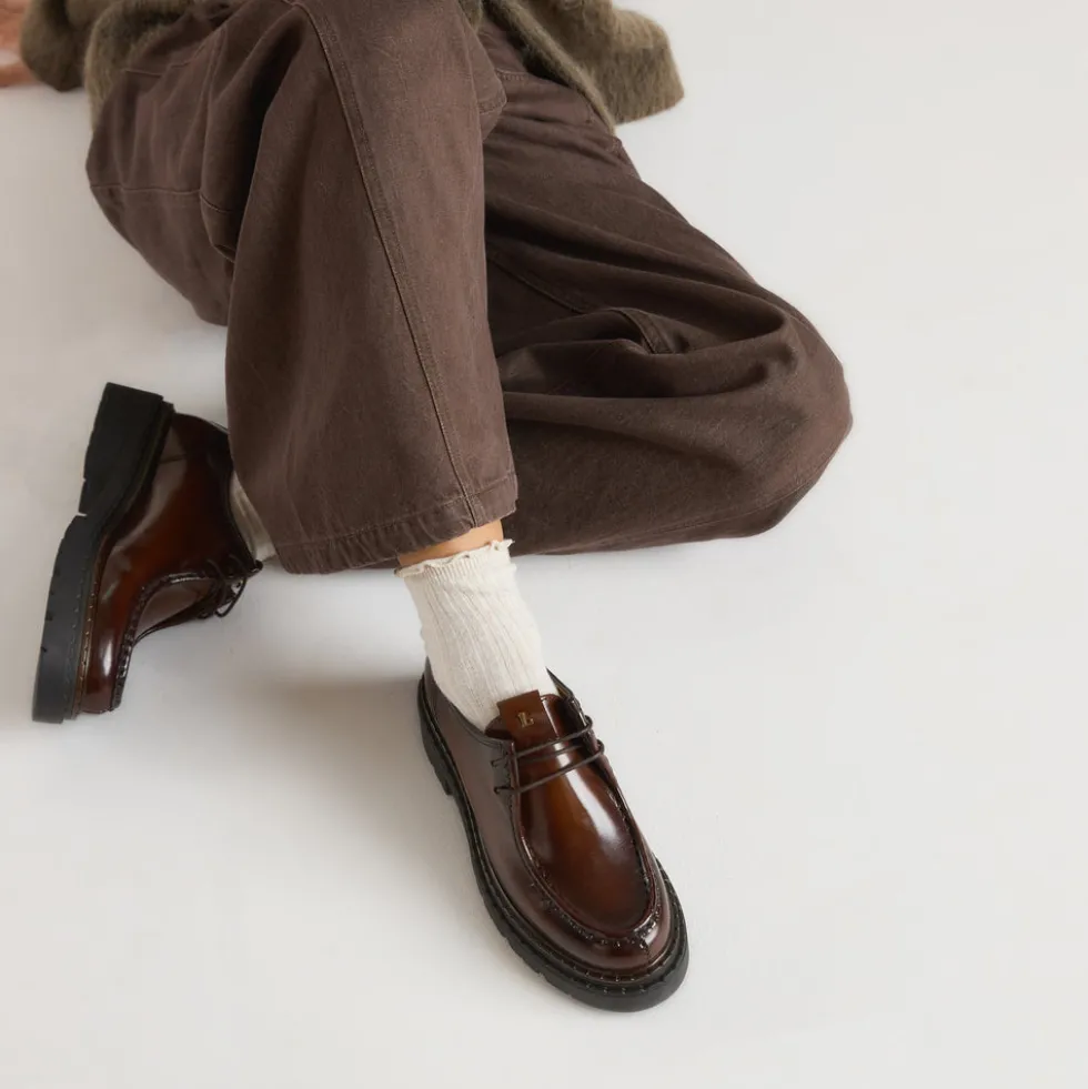 Mocassins à Lacet Etta - Beige