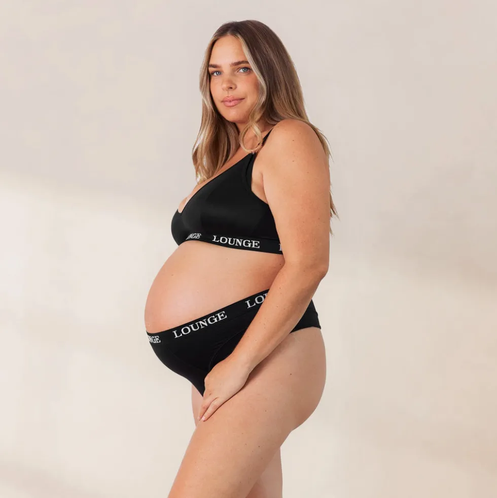 Nurture Soutien-Gorge d’Allaitement & String/Culotte Ensemble - Noir