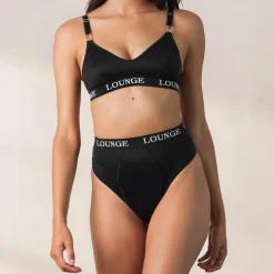 Nurture Soutien-Gorge d’Allaitement & String/Culotte Ensemble - Noir