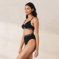 Nurture Soutien-Gorge d’Allaitement & String/Culotte Ensemble - Noir