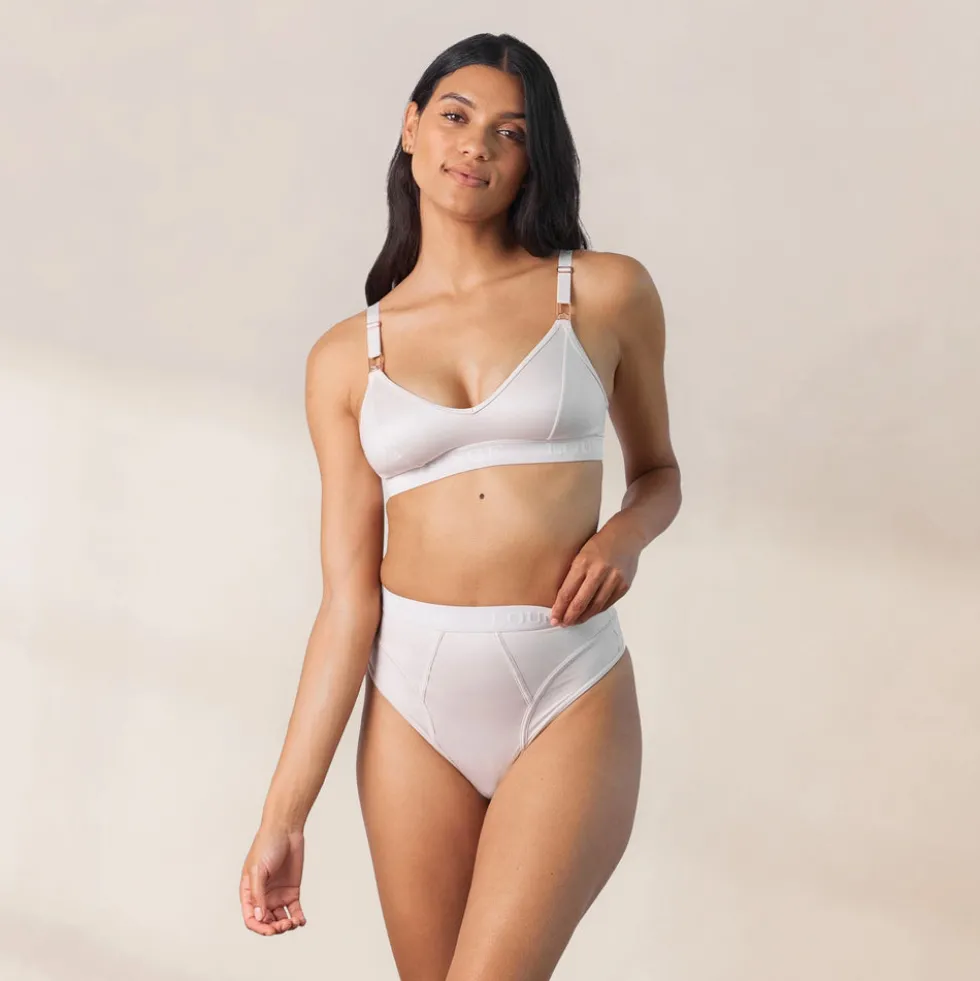 Nurture Soutien-Gorge d’Allaitement & String/Culotte Ensemble - Crème