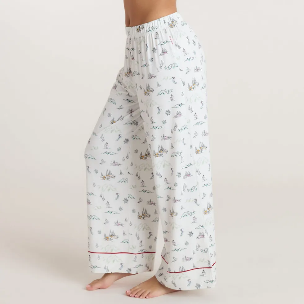Pantalon de Pyjama Alpine Dreams - Imprimé Ski