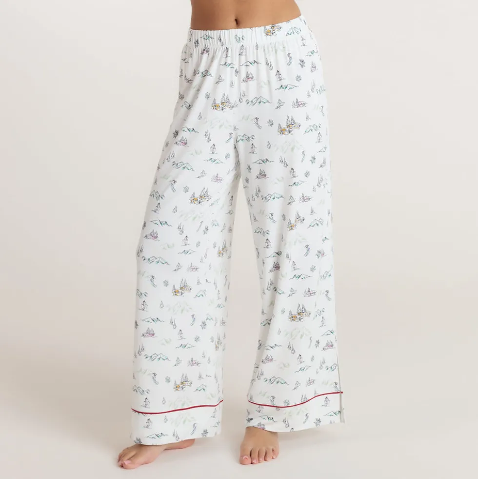 Pantalon de Pyjama Alpine Dreams - Imprimé Ski