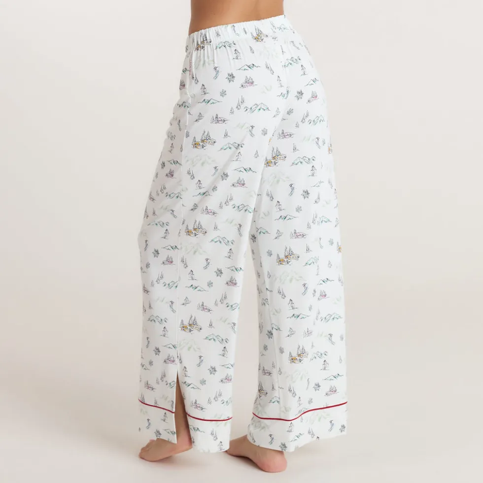 Pantalon de Pyjama Alpine Dreams - Imprimé Ski