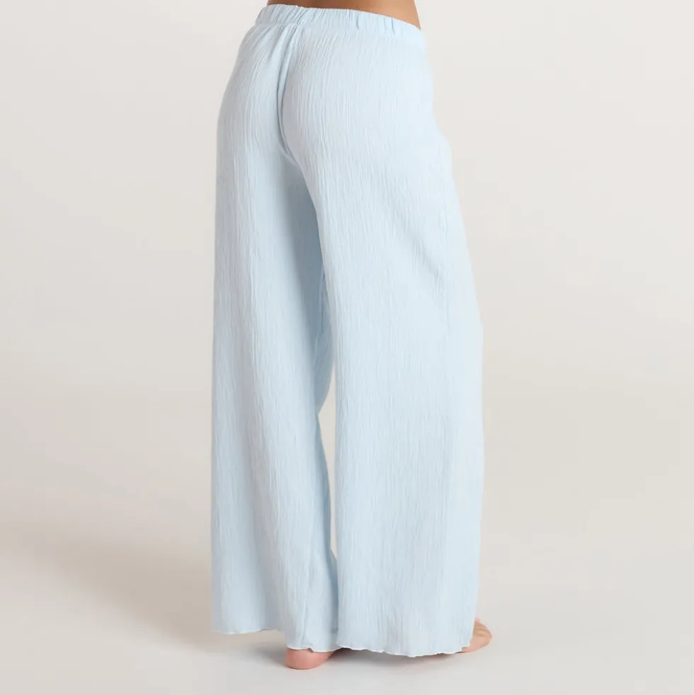 Pantalon de Pyjama Crinkle - Bleu