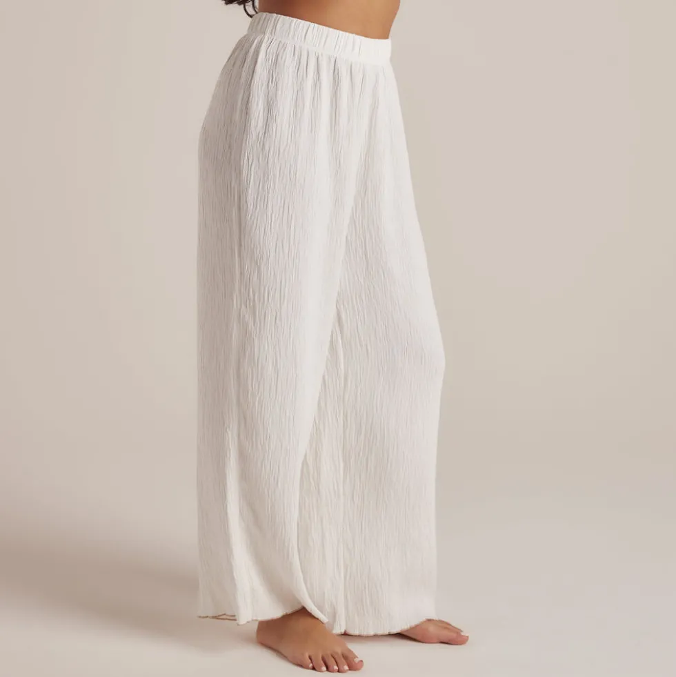Pantalon de Pyjama Crinkle - Blanc