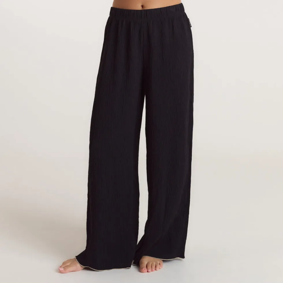 Pantalon de Pyjama Crinkle - Noir