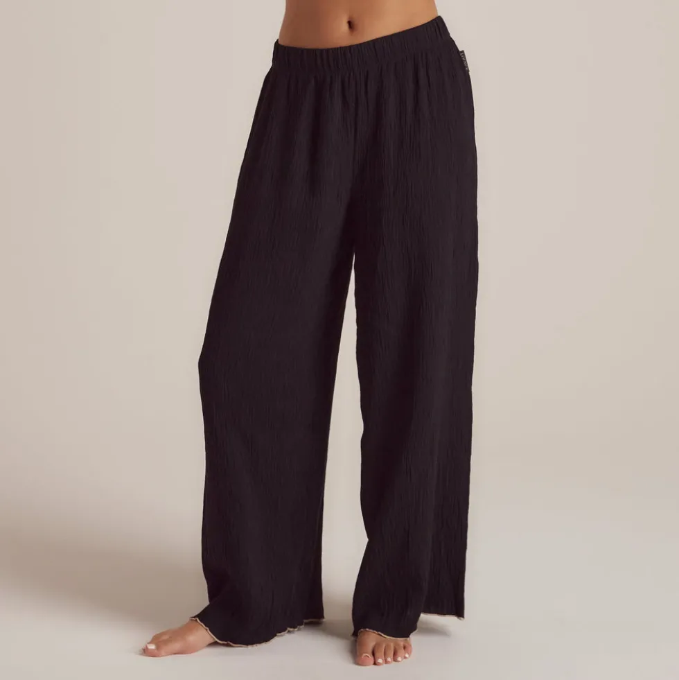 Pantalon de Pyjama Crinkle - Noir