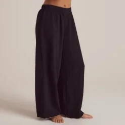 Pantalon de Pyjama Crinkle - Noir