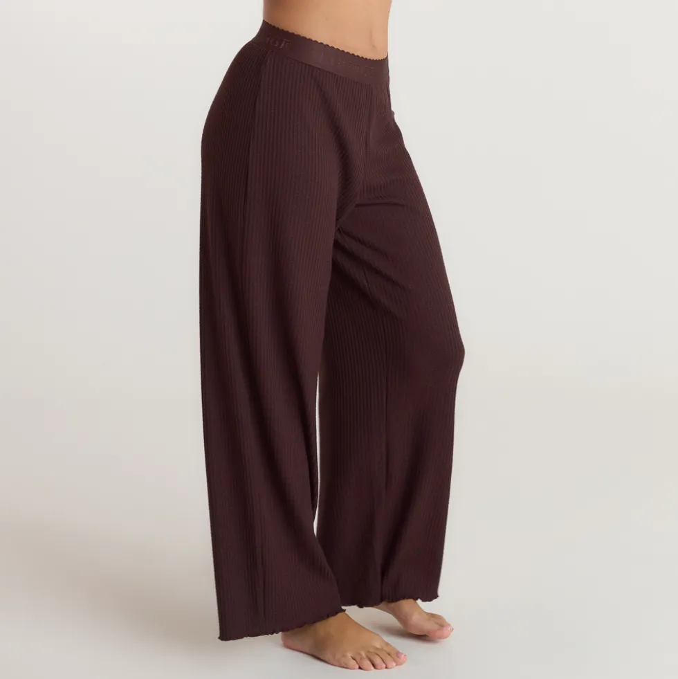 Pantalon de Pyjama Soft Waffle - Chocolat Noir