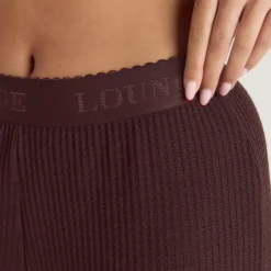 Pantalon de Pyjama Soft Waffle - Chocolat Noir