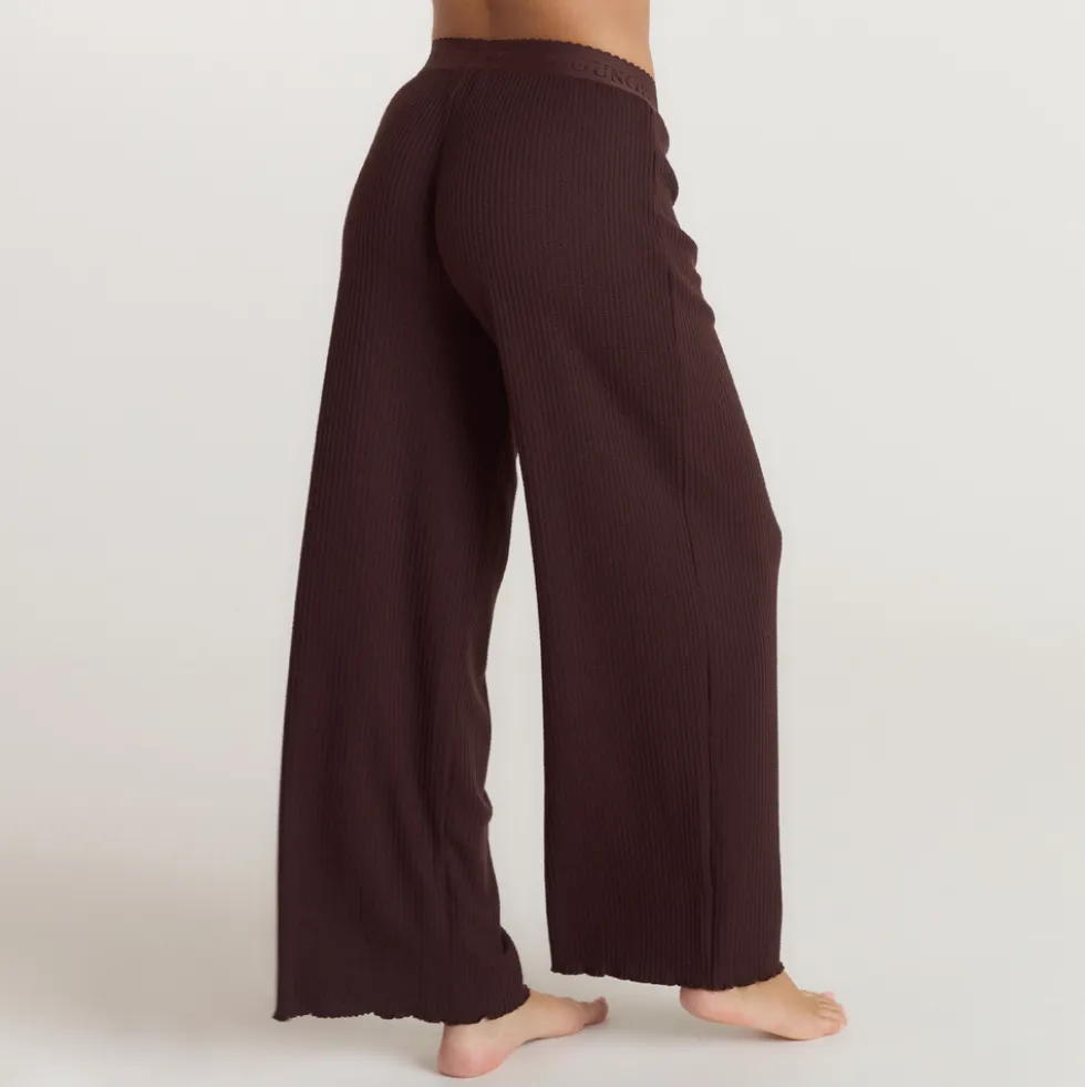 Pantalon de Pyjama Soft Waffle - Chocolat Noir