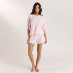 Pantalon de Pyjama Soft Waffle - Rose