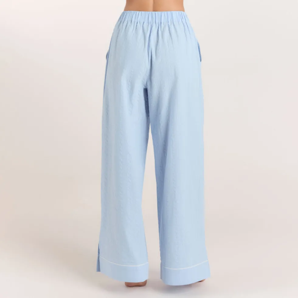 Pantalon de Pyjama Texturé - Bleu