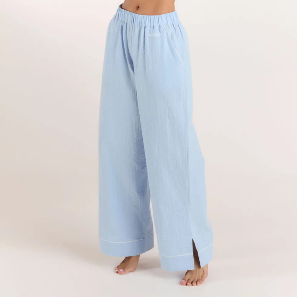 Pantalon de Pyjama Texturé - Bleu