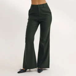 Pantalon Évasé - Vert Foncé