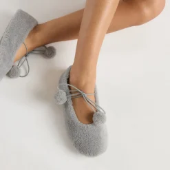 Pantoufle Ballerine Poppy - Gris