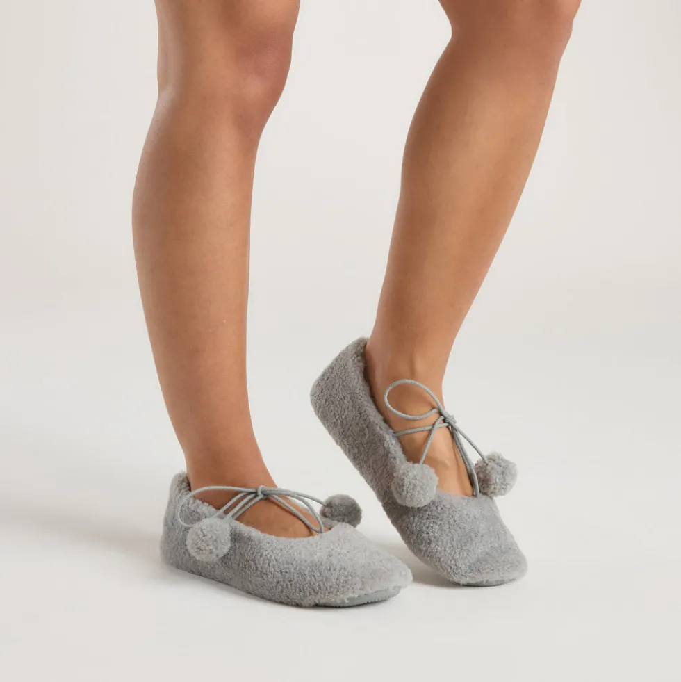 Pantoufle Ballerine Poppy - Gris