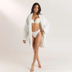 Peignoir - Blanc Floral