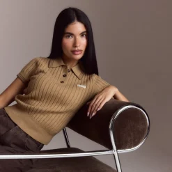 Polo en Maille - Beige